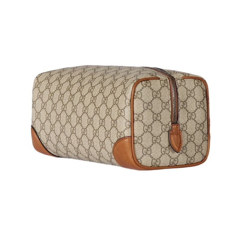Gucci GUCCI GG Beige Brown Toiletry Case New & Authentic Size ONE SIZE - 2 Thumbnail