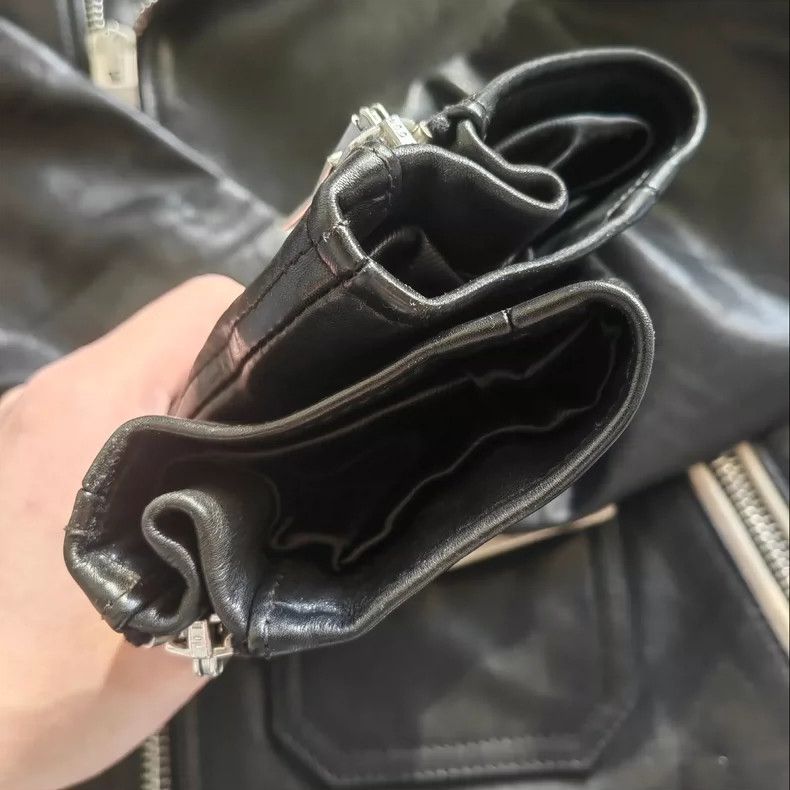 Yves Saint Laurent saint laurent 14ss black and white used leather jacket 2501 Size US S / EU 44-46 / 1 - 7 Thumbnail