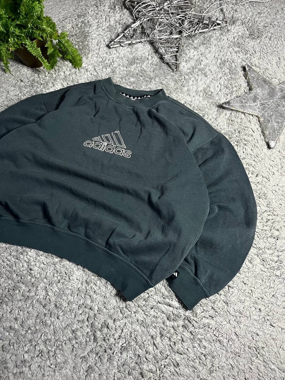 Adidas × Vintage Sweatshirt Adidas Vintage 90s Rare Rare Big Logo Oversize Size US M / EU 48-50 / 2 - 2 Thumbnail