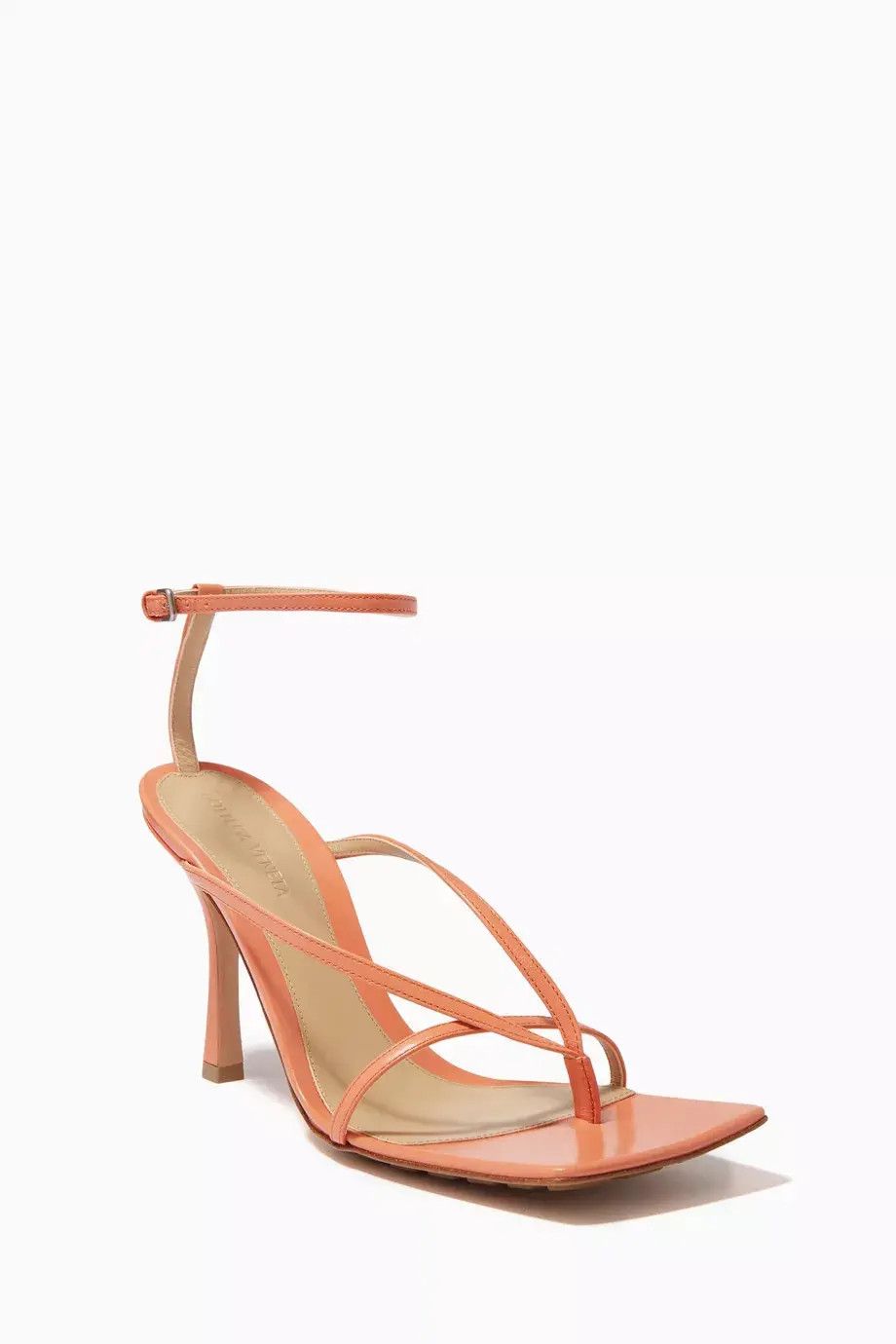 Bottega Veneta o1n1vont1124 Stretch Strap Sandals in Orange Size US 4.5 / IT 34.5 - 3 Thumbnail