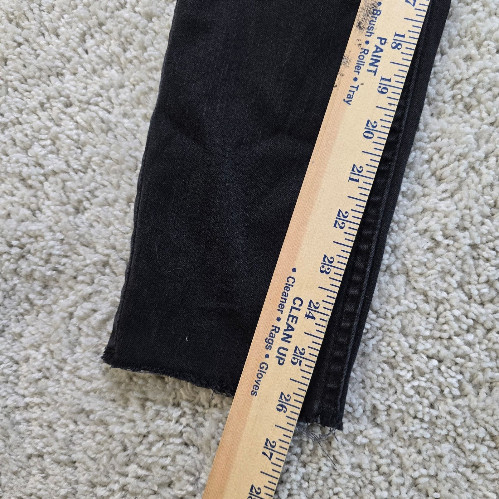 Free People Free People Women Skinny Jeans Black High Waisted 31x26 Size 31" - 2 Thumbnail