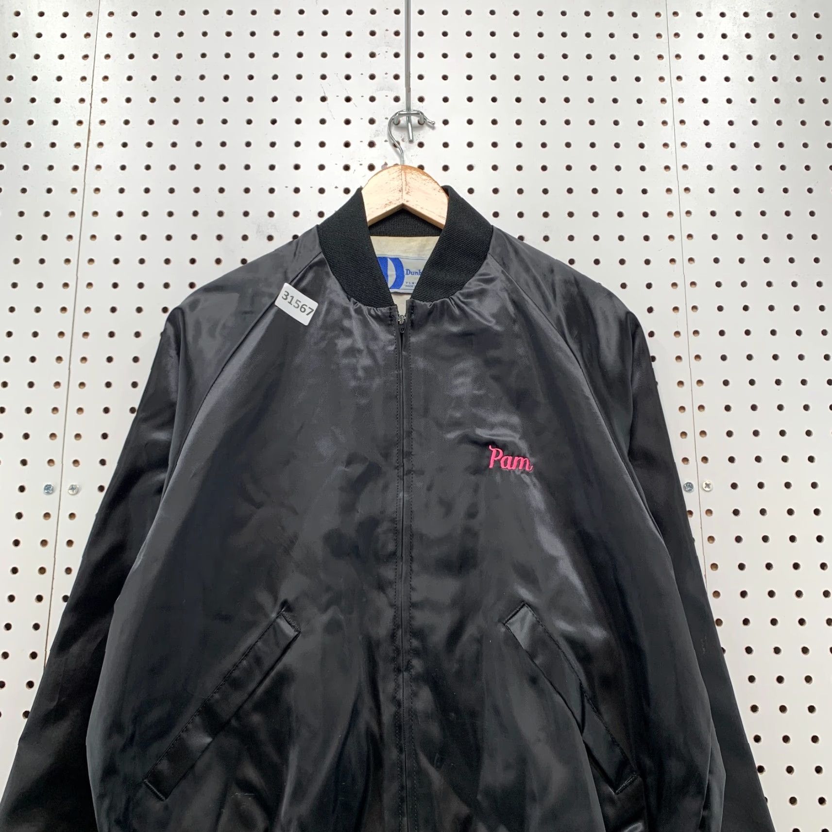 Dunbrooke VINTAGE Dunbrooke Jacket Mens L Black Satin Nylon Bomber USA 80s 90s Size US L / EU 52-54 / 3 - 3 Thumbnail