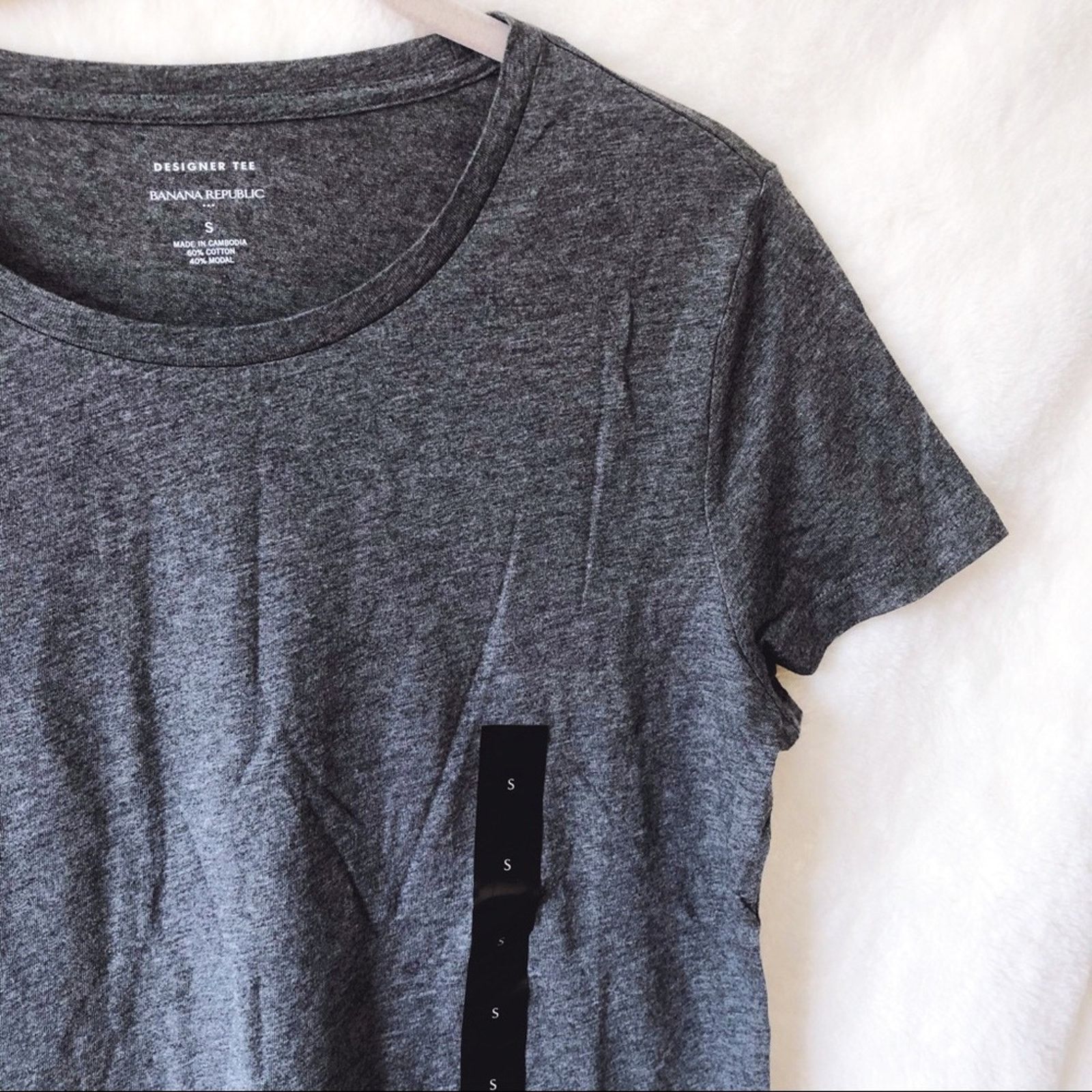 Banana Republic Banana Republic Gray Pleat Flounce Hem Top Size S / US 4 / IT 40 - 5 Thumbnail
