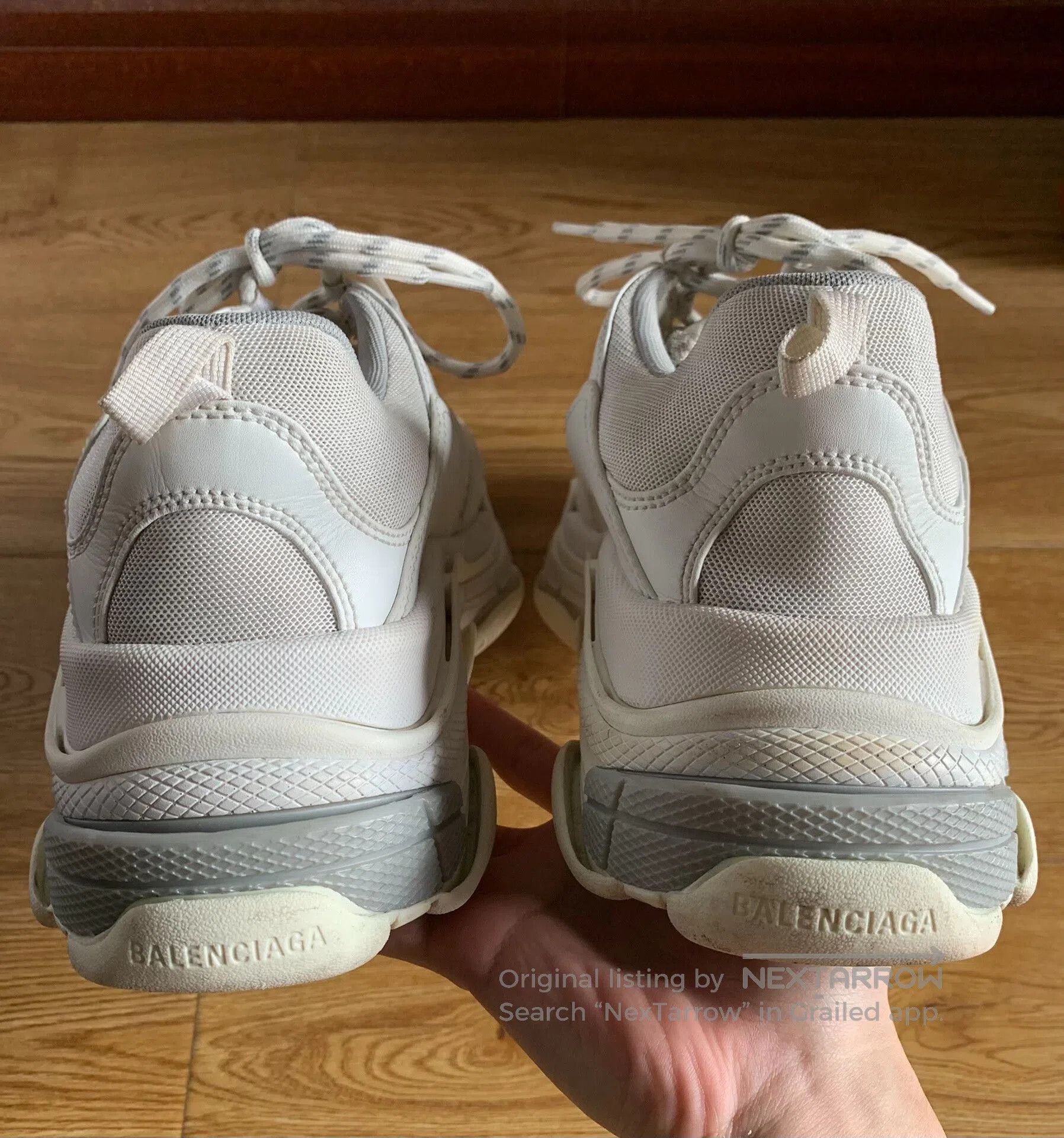 Balenciaga Balenciaga Triple S Silver White. Size US 10 / EU 43 - 6 Thumbnail