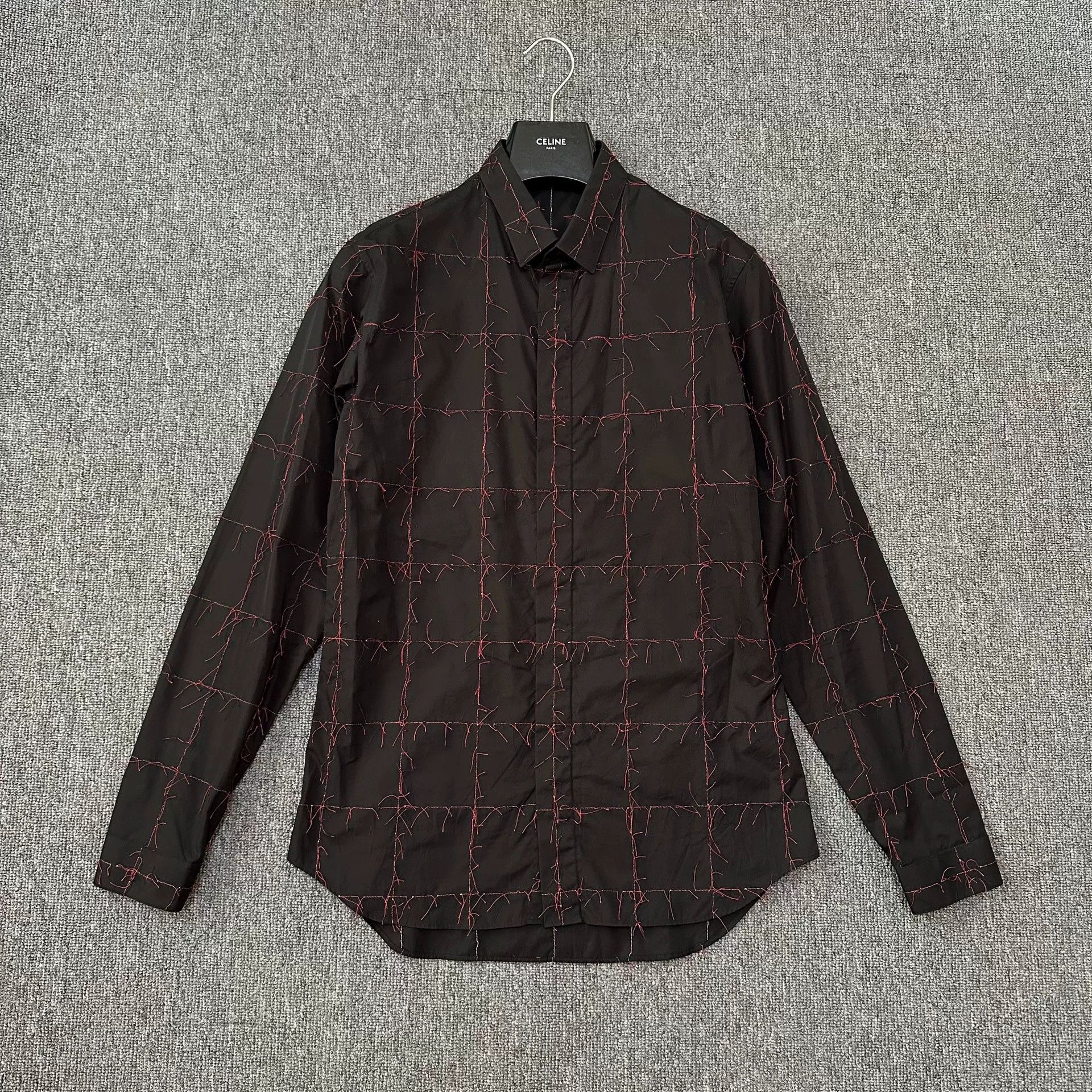 Dior Dior Homme Red Stitch Runway Shirt Size US M / EU 48-50 / 2 - 1 Thumbnail