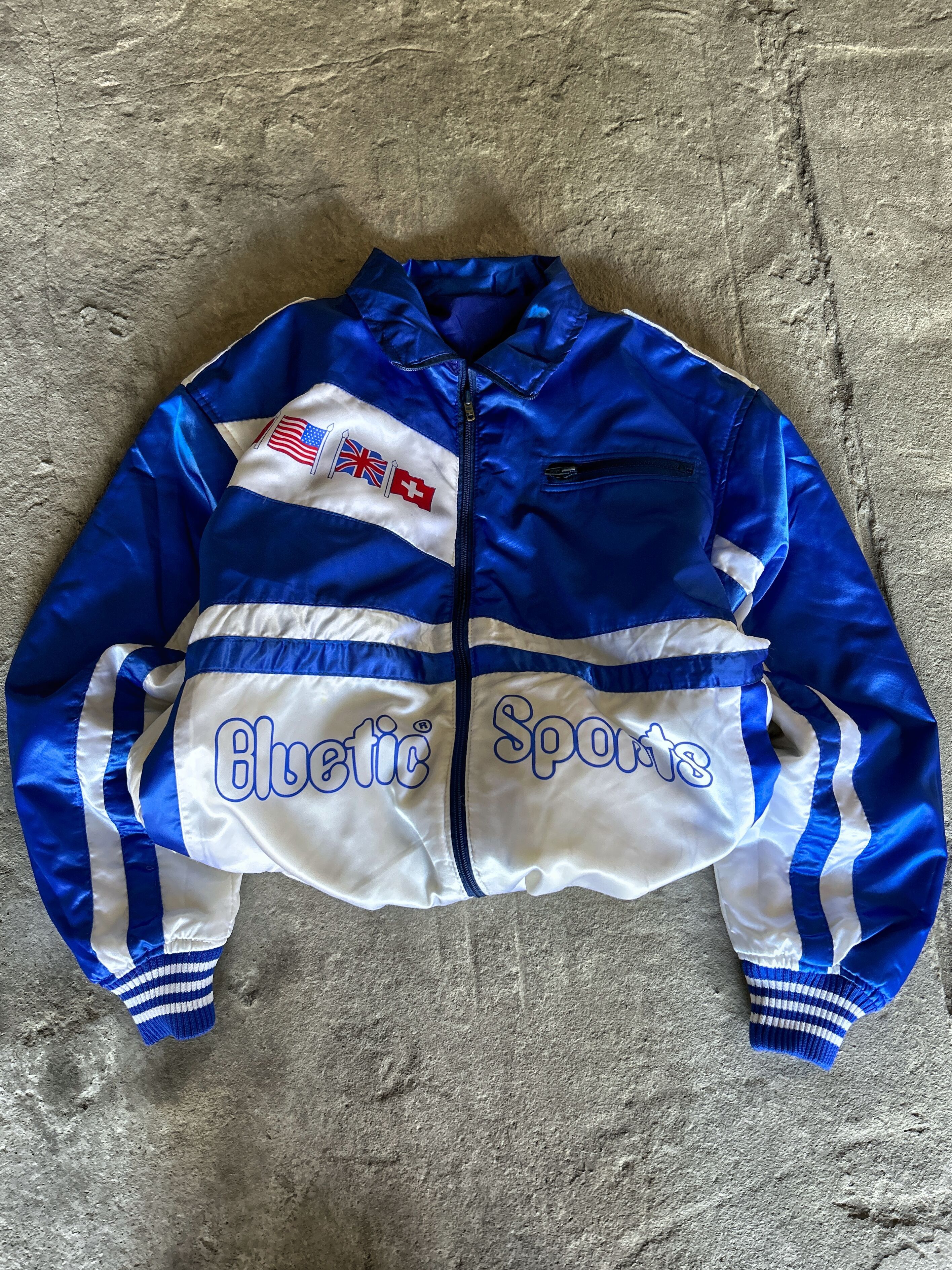 Vintage Blue Puffer Bomber Jacket Minimal Oversized Outerwear Size US M / EU 48-50 / 2 - 2 Thumbnail
