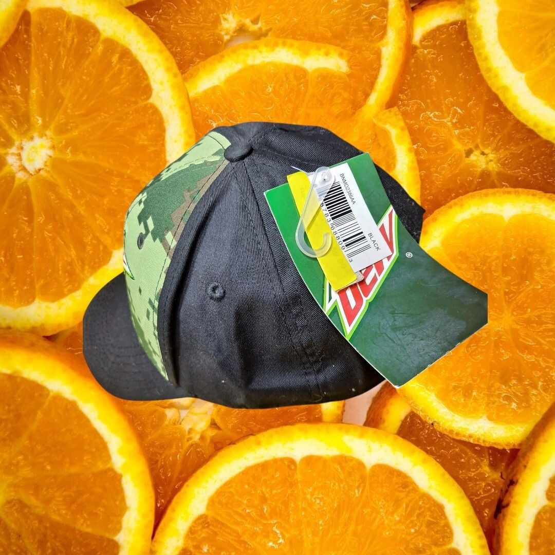 Mountain Dew Mountain Dew Hat Camo Black Adjustable Baseball Cap Logo Size ONE SIZE - 2 Thumbnail