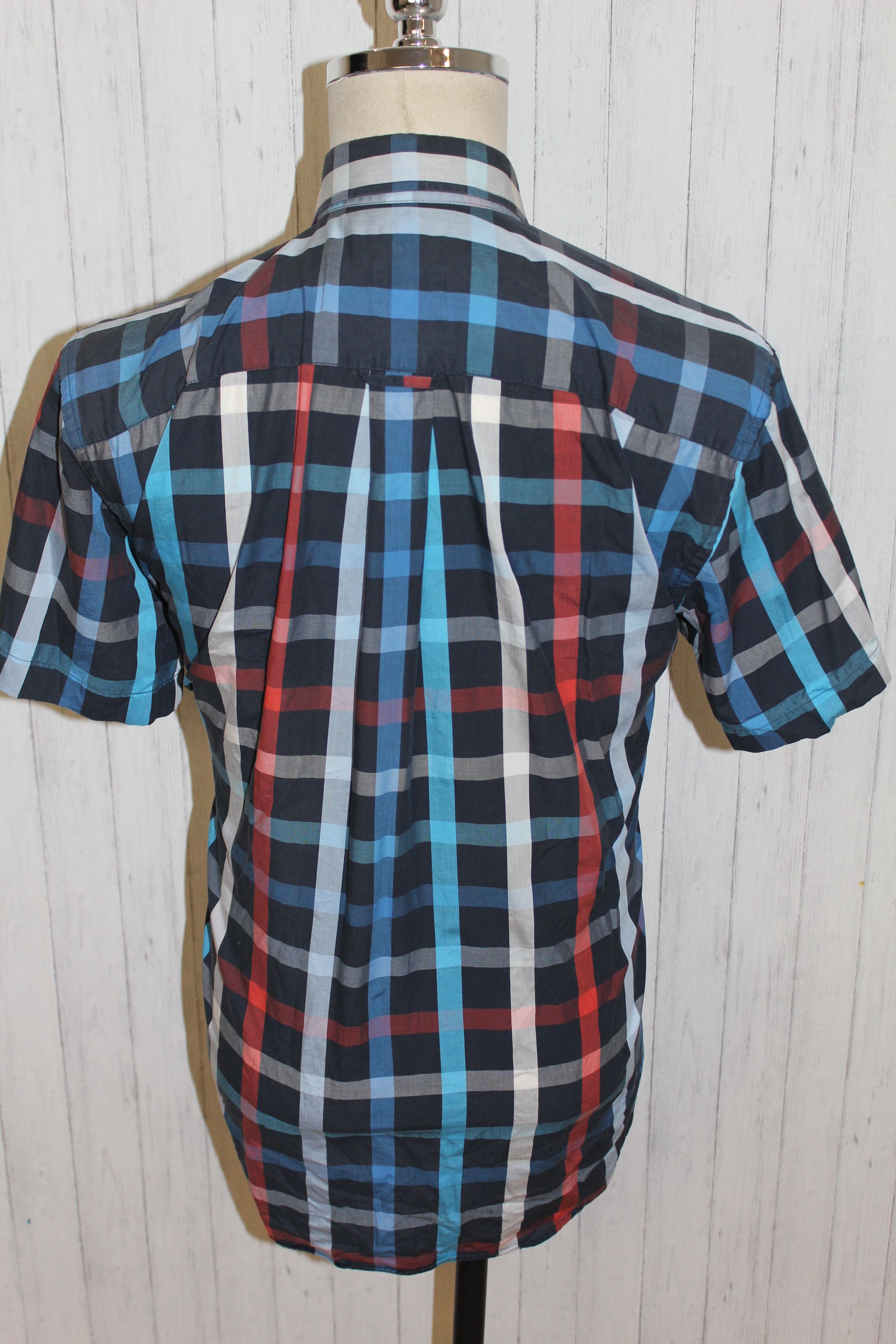 Lacoste LACOSTE Vintage Short Sleeve Check Shirt Size L Size US L / EU 52-54 / 3 - 7 Thumbnail
