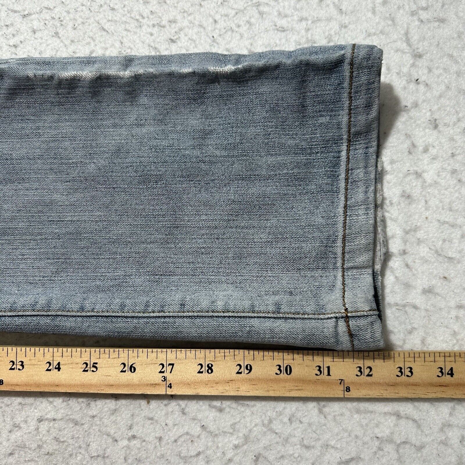 Other Johnny Girl 7/8 Straight Leg Distressed Ripped Denim Jeans Size 30" / US 8 / IT 44 - 12 Thumbnail