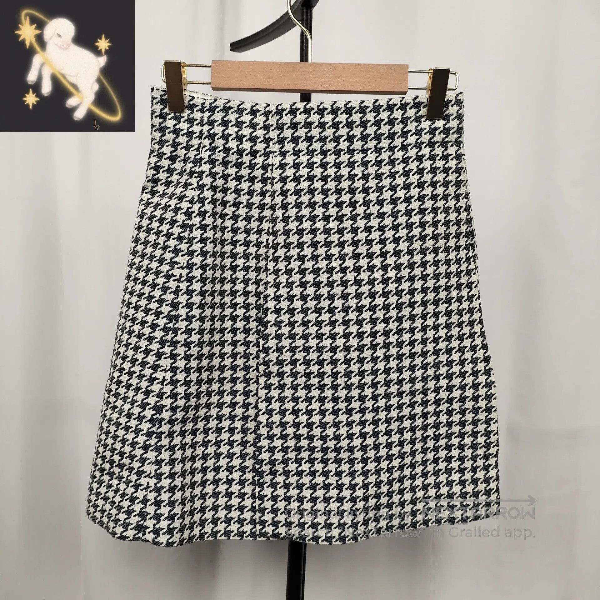 Dior Dior Classic Black and White Houndstooth Skirt Size 36| Size 35" - 1 Thumbnail