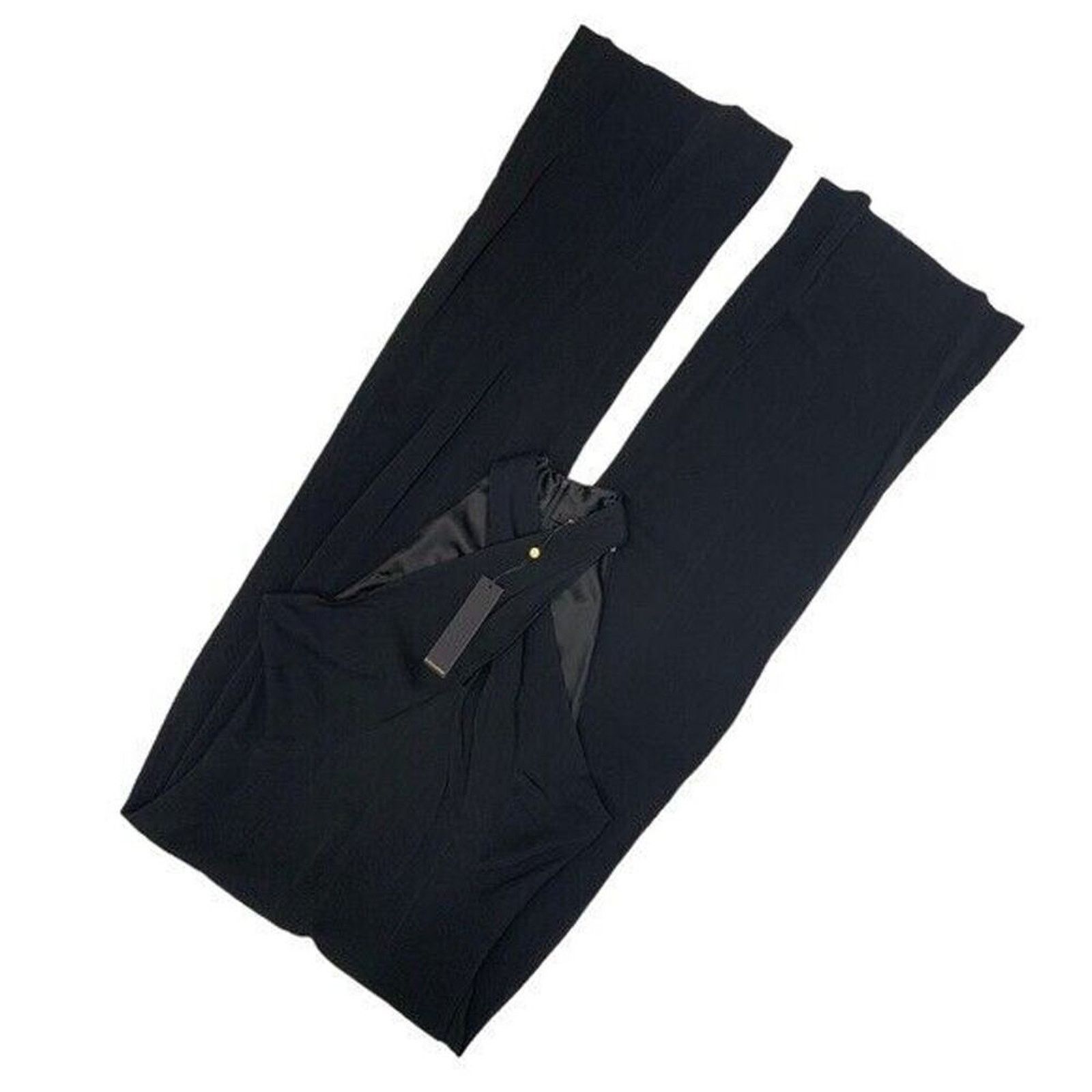KOBI HALPERIN NWT Kobi Halperin Chasidy Black Halter Neck Jumpsuit Size 14 Size 36" / US 14 / IT 50 - 6 Thumbnail