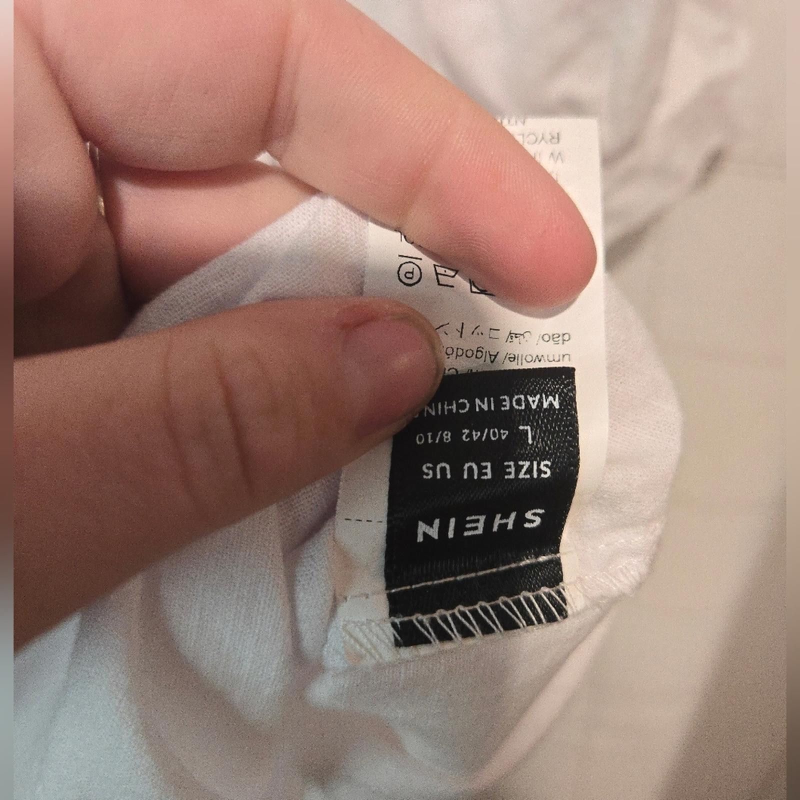 Shein Shein White Top Size L / US 10 / IT 46 - 4 Thumbnail
