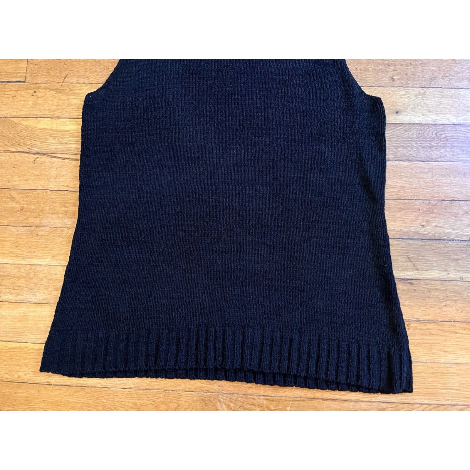 Vintage VINTAGE Chico’s Design Turtleneck Vest Sweater Women’s XL Black Knit VEST Bohemian Retro GrL Mens Women? Size XL / US 12-14 / IT 48-50 - 3 Thumbnail