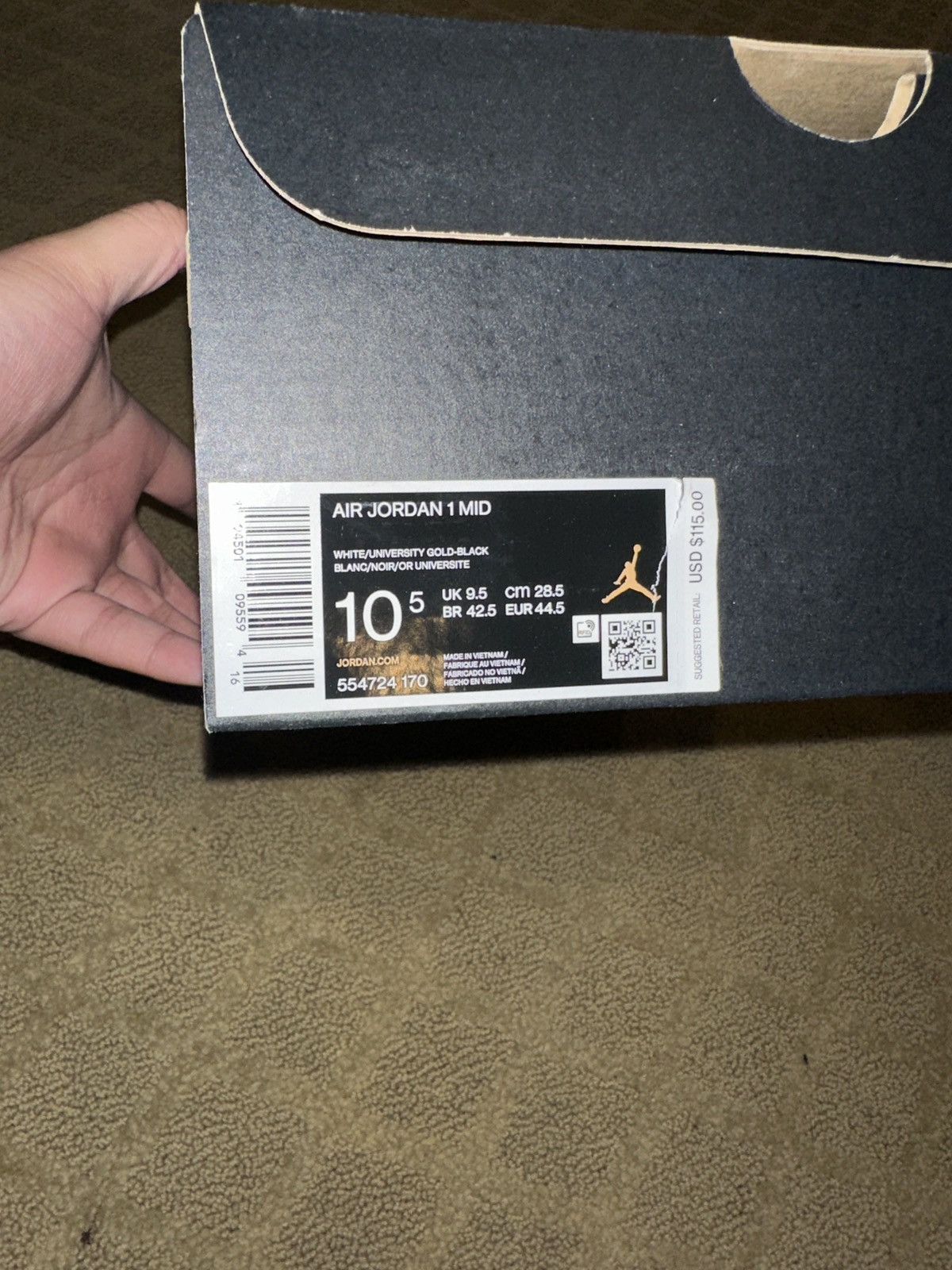 Jordan Brand × Nike Air Jordan 1 mid “university gold” Size US 10.5 / EU 43-44 - 9 Thumbnail