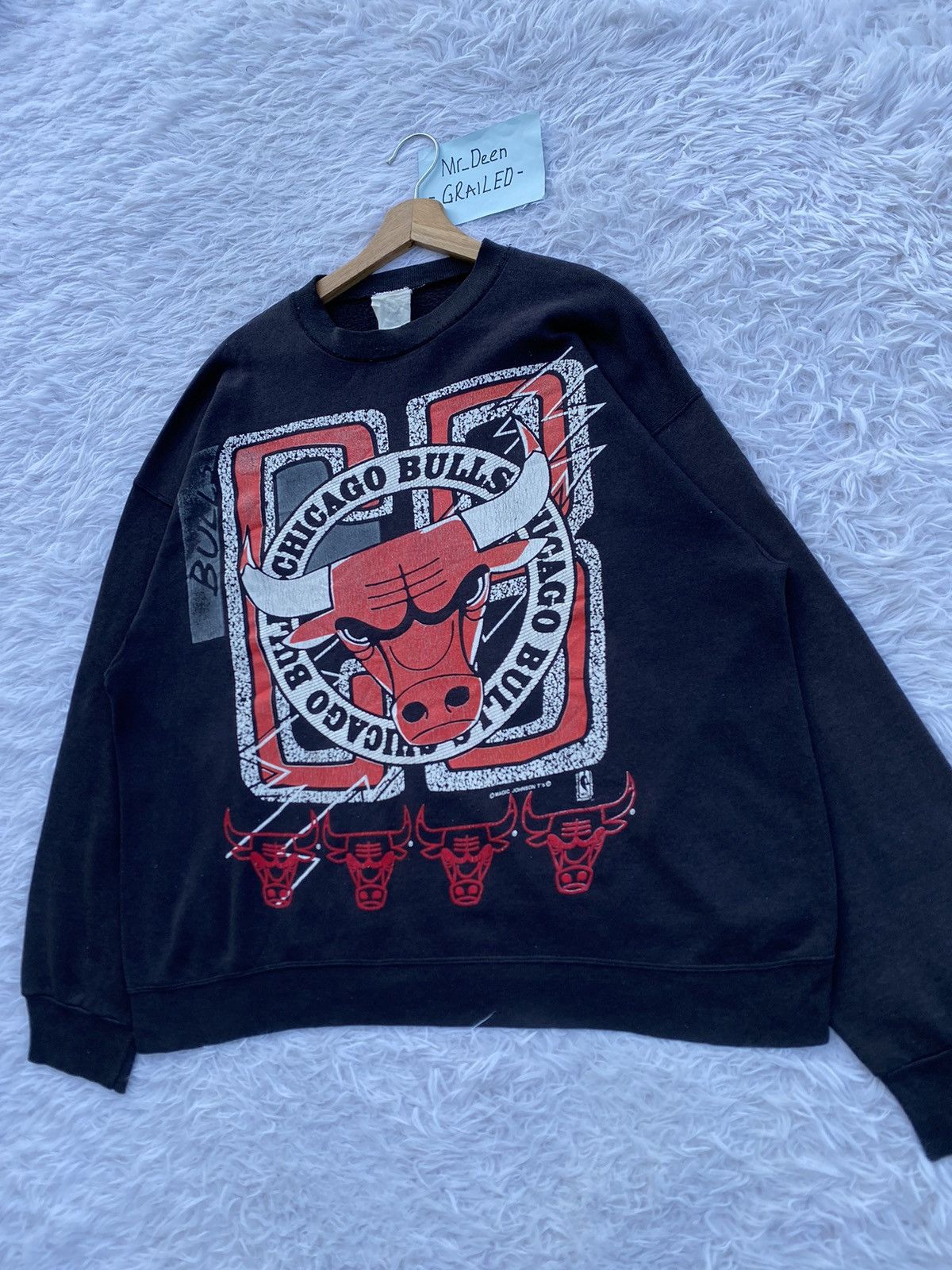 NBA Rare Vintage 90s Chicago Bulls Sweater Size US M / EU 48-50 / 2 - 3 Thumbnail