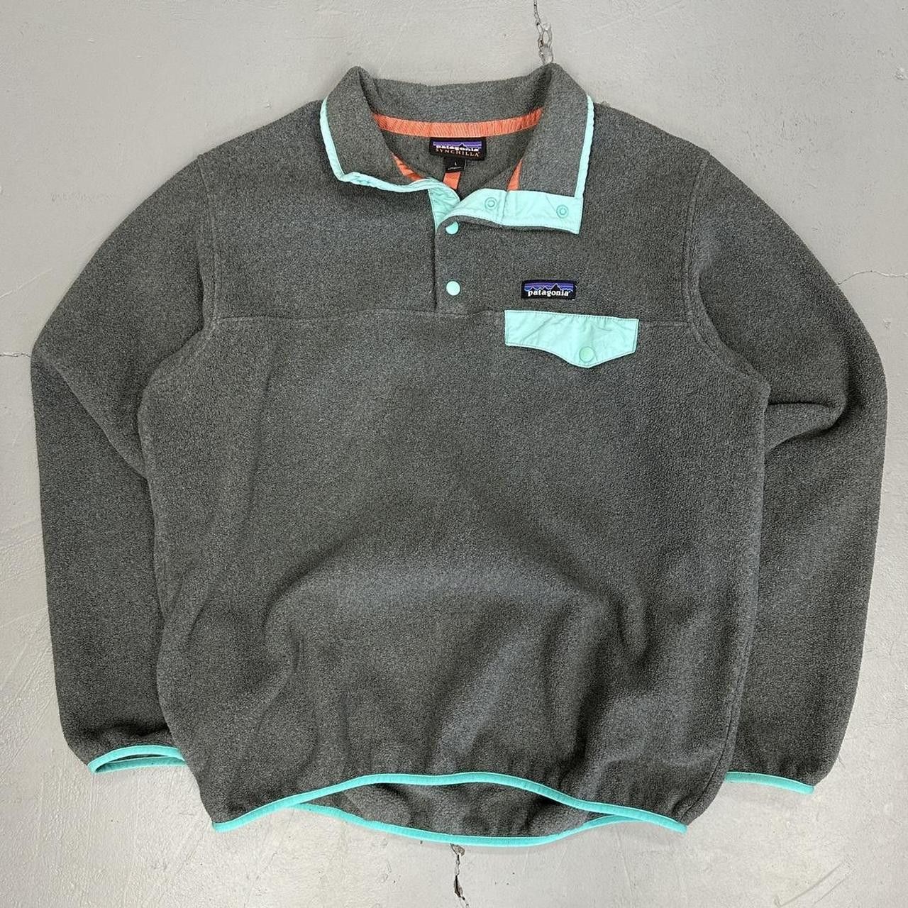 Patagonia Patagonia Synchilla Grey Blue Snap T Fleece Men’s Large Size US L / EU 52-54 / 3 - 1 Thumbnail