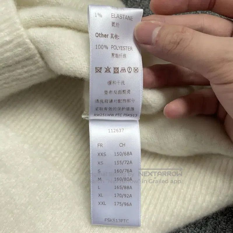 Louis Vuitton Louis Vuitton Cream Wool Blend T. Size M / US 6-8 / IT 42-44 - 6 Thumbnail