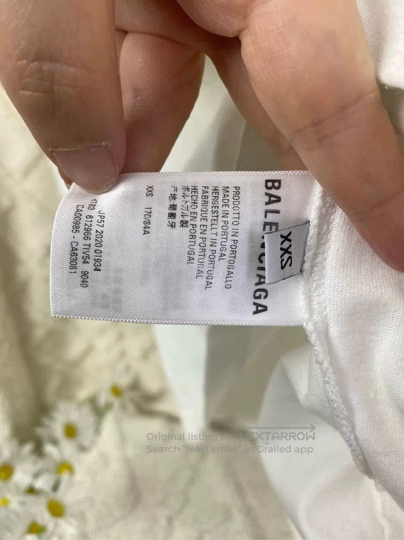 Balenciaga Balenciaga Logo Print Short Sleeve Tee. Size US XXS / EU 40 - 5 Thumbnail