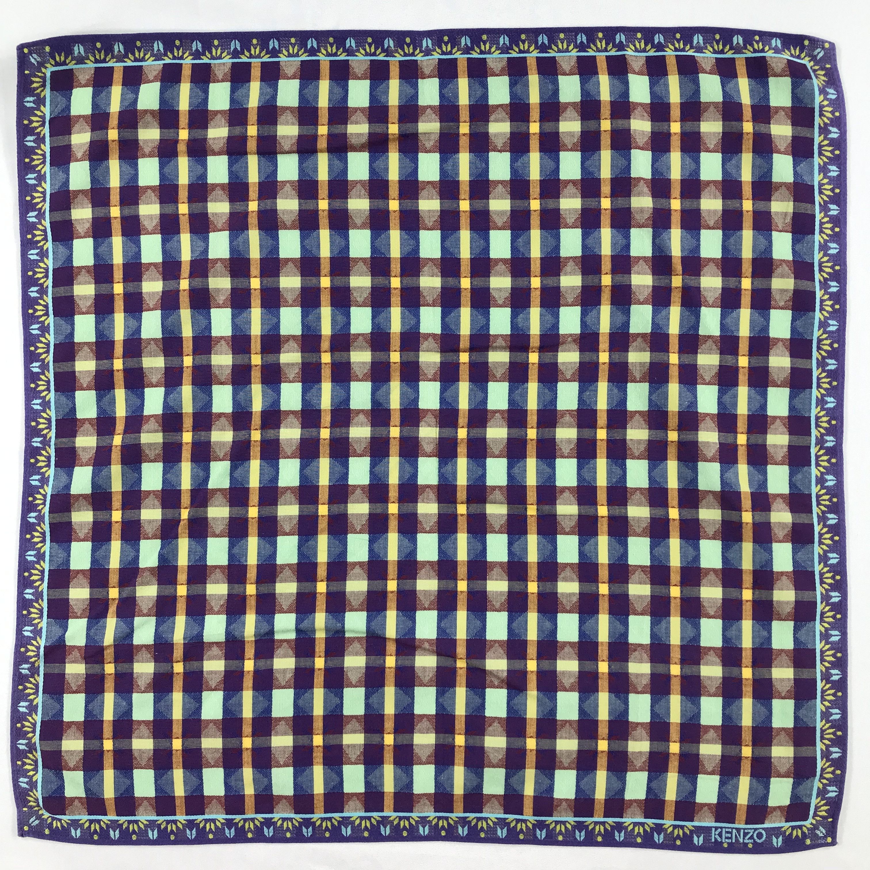 Kenzo × Vintage Kenzo Bandana / Handkerchief / Neckerchief - S2082 Size ONE SIZE - 1 Thumbnail
