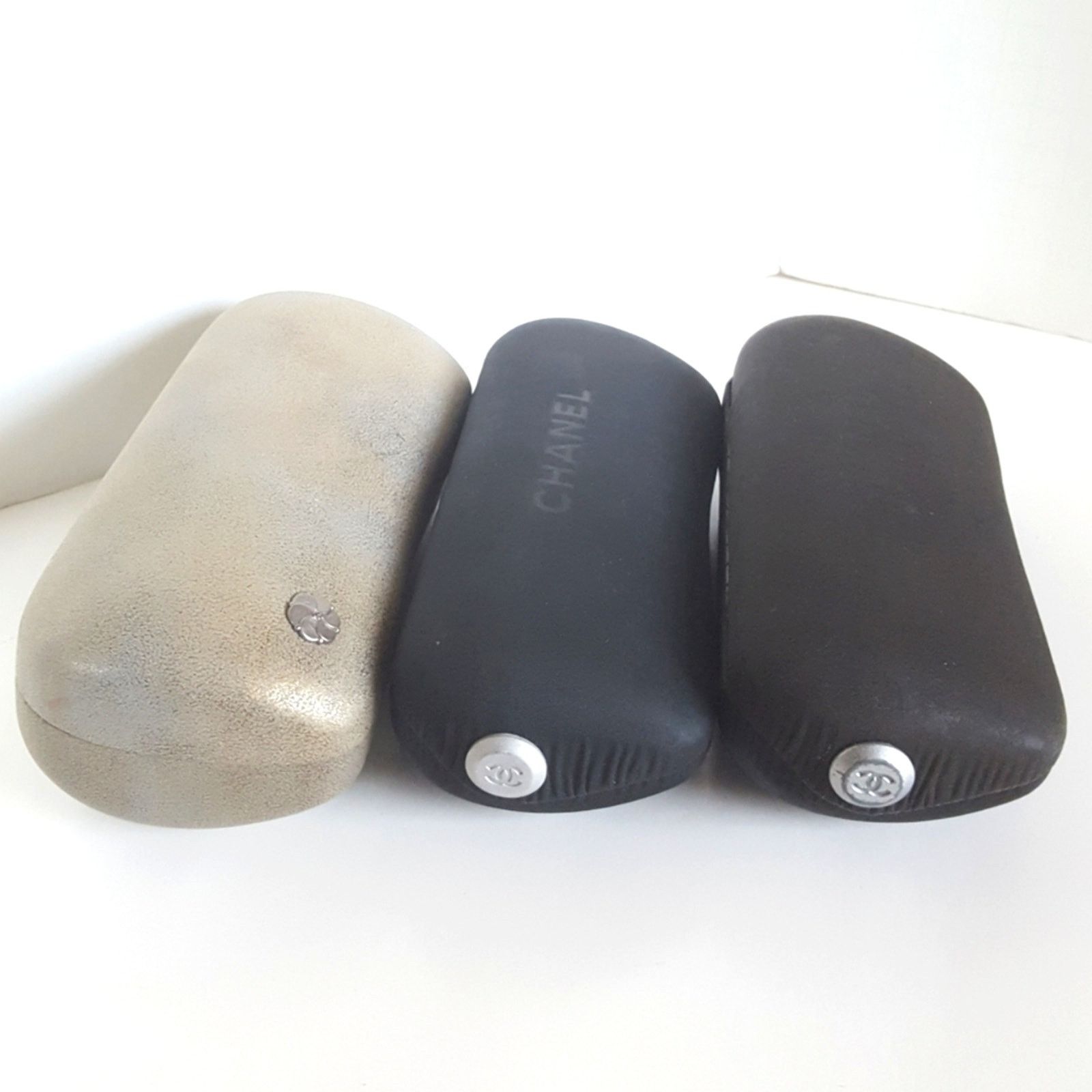 CHANEL (3) Lot Bundle Sunglasses Cases 🎀 Three Chanel Cases