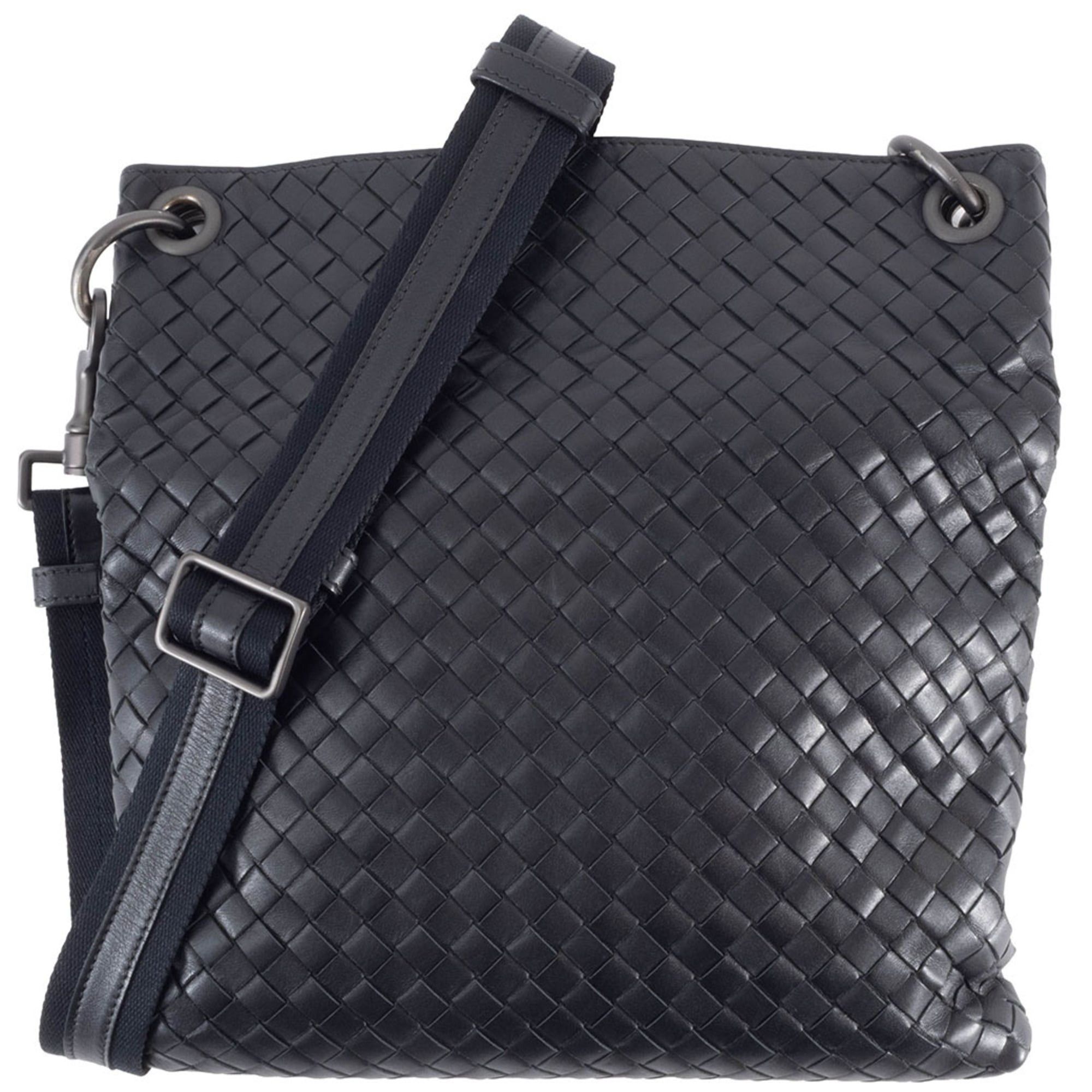 Bottega Veneta Bottega Veneta Intrecciato Shoulder Bag 172736 Leather Black Women's Sacoche BOTTEGA VENETA Size ONE SIZE - 1 Thumbnail
