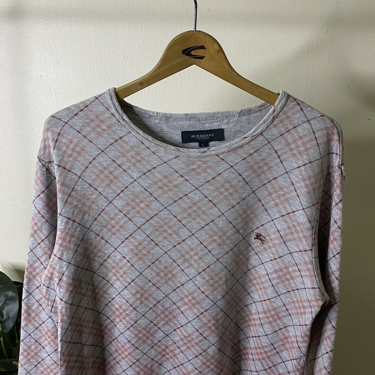 Burberry Burberry London Nova Check LS T Shirt Size US L / EU 52-54 / 3 - 2 Thumbnail