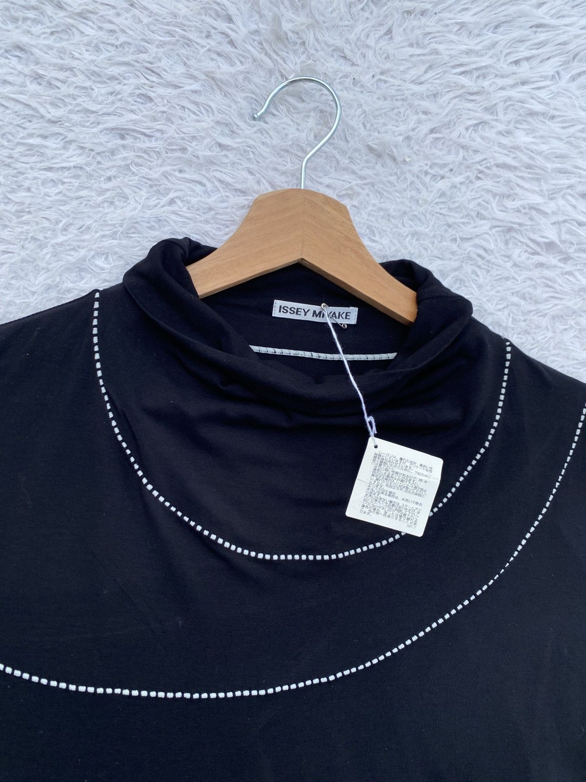 Issey Miyake Rare Issey Miyake Stylized turtleneck Decorative dotted Top Size S / US 4 / IT 40 - 7 Thumbnail