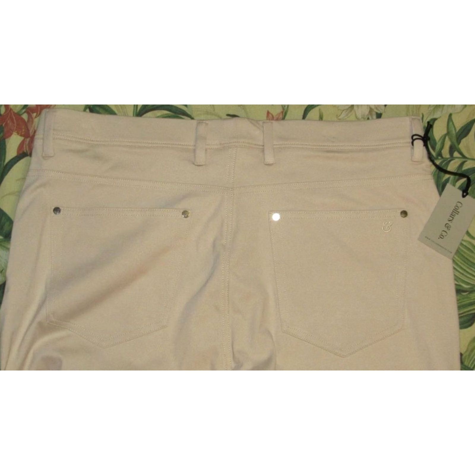 CO COLLARS & CO Stone CEO Tech Pull On Pants 38 x 34 NWT Mens Chino Stone 38x34 Size US 38 / EU 54 - 4 Thumbnail
