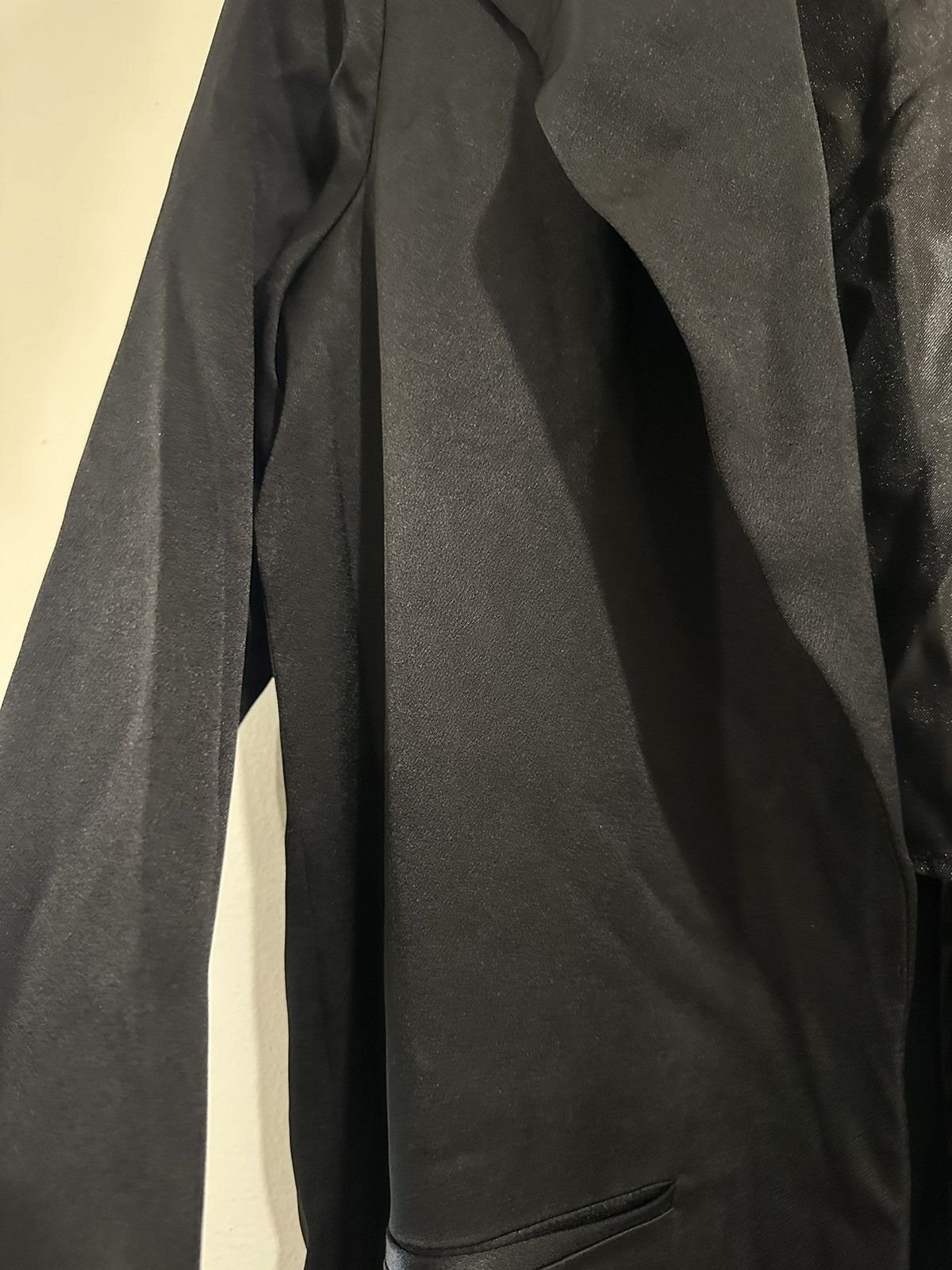 Vintage Allen Schwartz satin long jacket Size S / US 4 / IT 40 - 4 Thumbnail