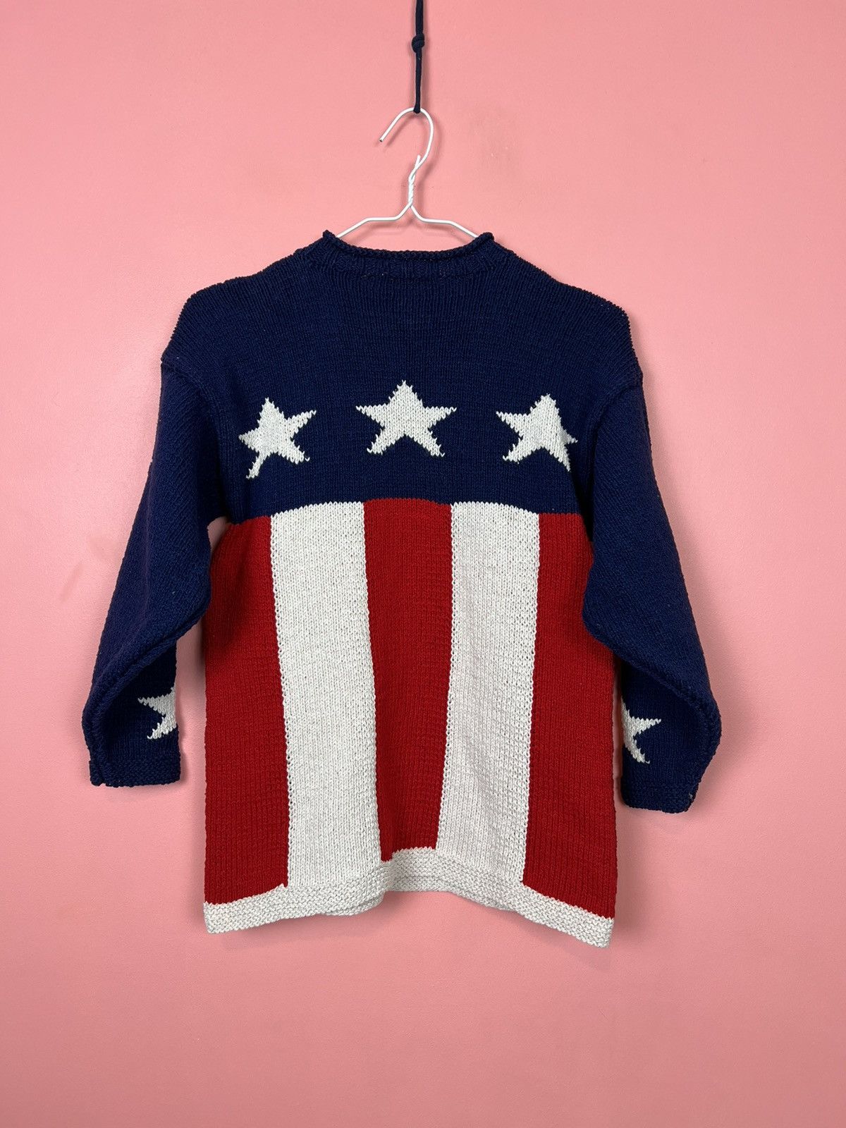 Other USA hard knit sweatshirt sweater vintage rare flag star Size US XS / EU 42 / 0 - 6 Thumbnail