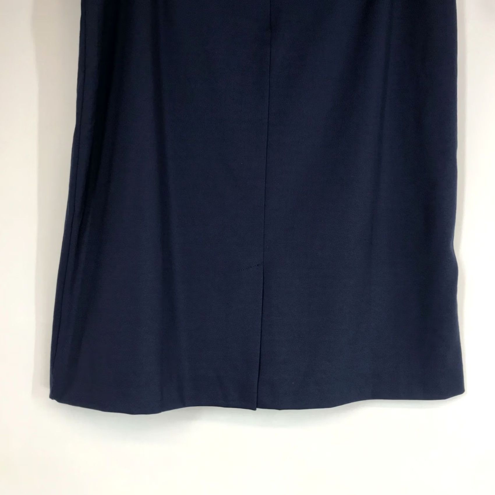 Vintage GARNET HILL WOMEN'S 10 SKIRT Navy Rayon Blend Pencil Knee Length XS? Size 32" / US 10 / IT 46 - 6 Thumbnail