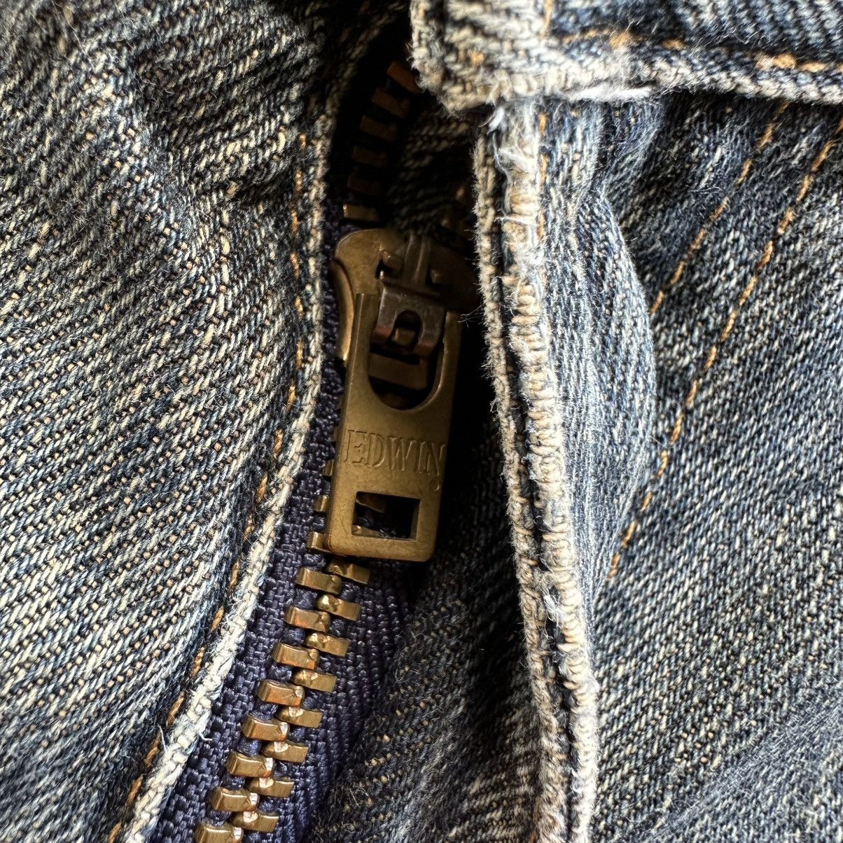 Japanese Brand Vintage Edwin Faded Distressed Denim Jean Pant W32 Size US 32 / EU 48 - 5 Thumbnail