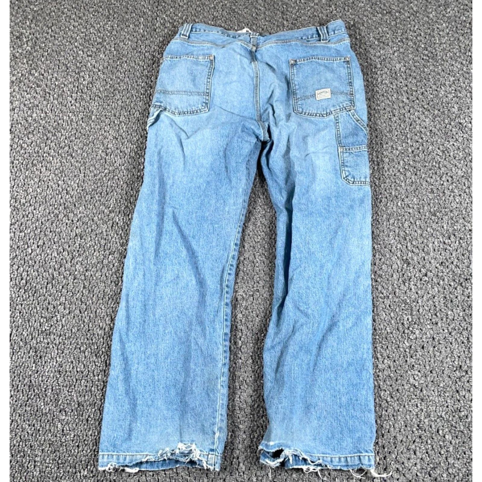 Levi's VTG Levi's Carpenter Jeans Men's 38 x 32 Blue Denim Distressed Straight Workwear 90s Grunge Punk Retro Jeans Size US 38 / EU 54 - 2 Thumbnail