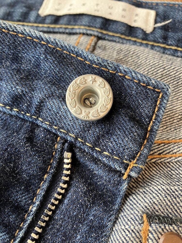 Japan Blue TEXTURE WE MADE by Japan Blue W31 x L34 Tapered Selvedge Size US 31 - 6 Thumbnail
