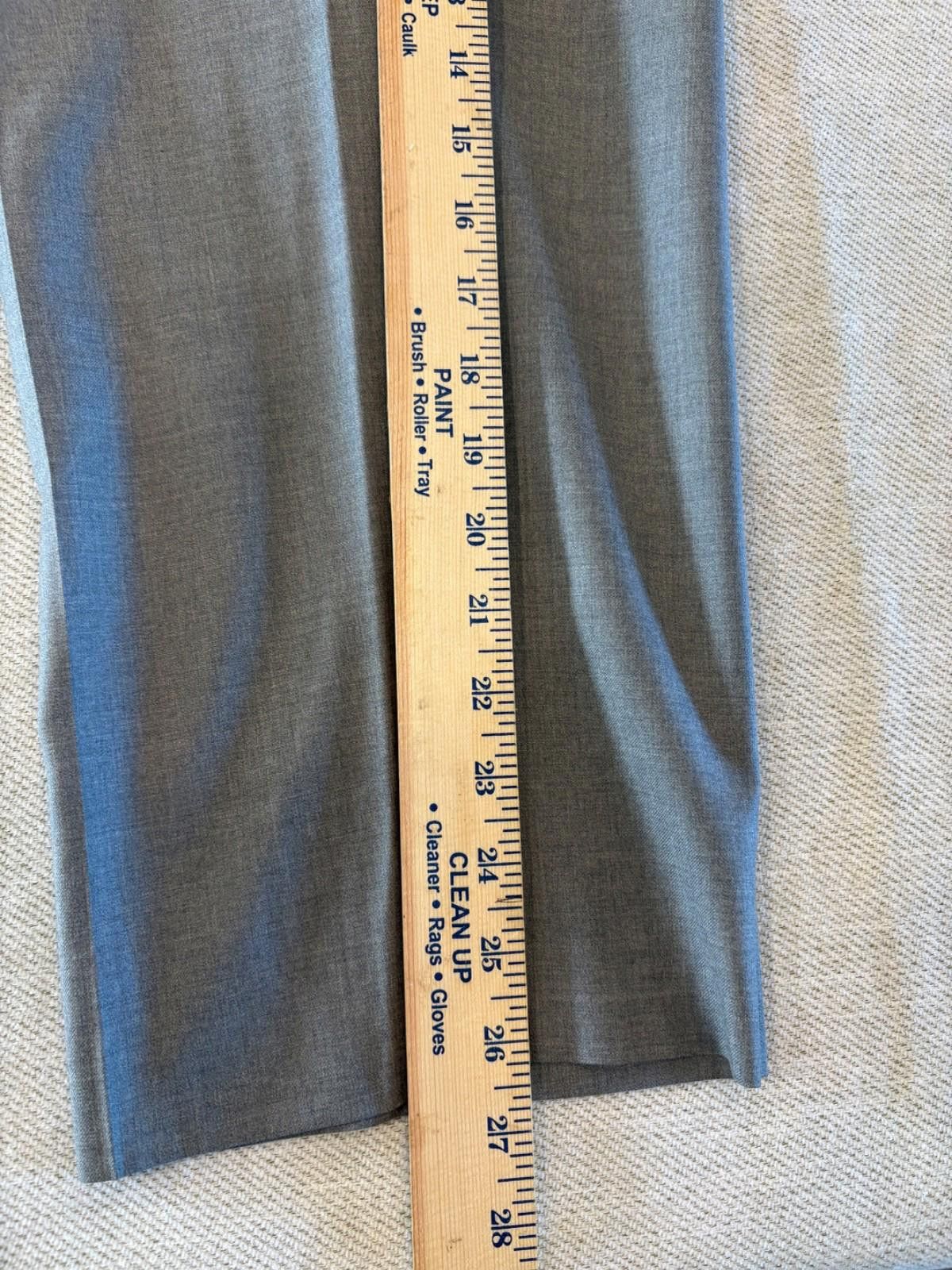 Zanella Zanella Platinum Trousers 36 Gray Loro Piana 150s Wool Italy Size US 36 / EU 52 - 4 Thumbnail