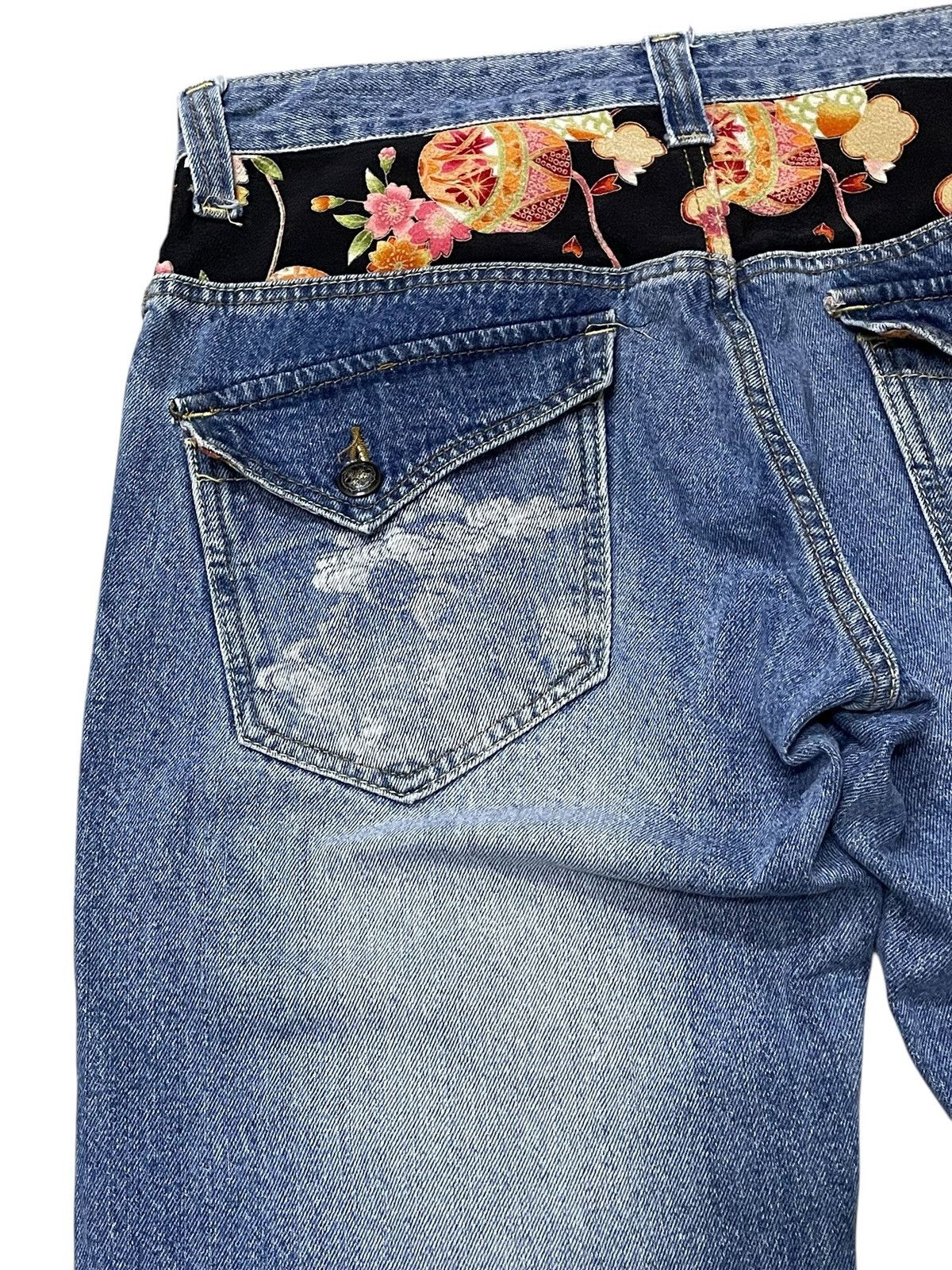 Japanese Brand Dominate Japan Handcrafted Floral Loose Jeans Size US 32 / EU 48 - 16 Thumbnail