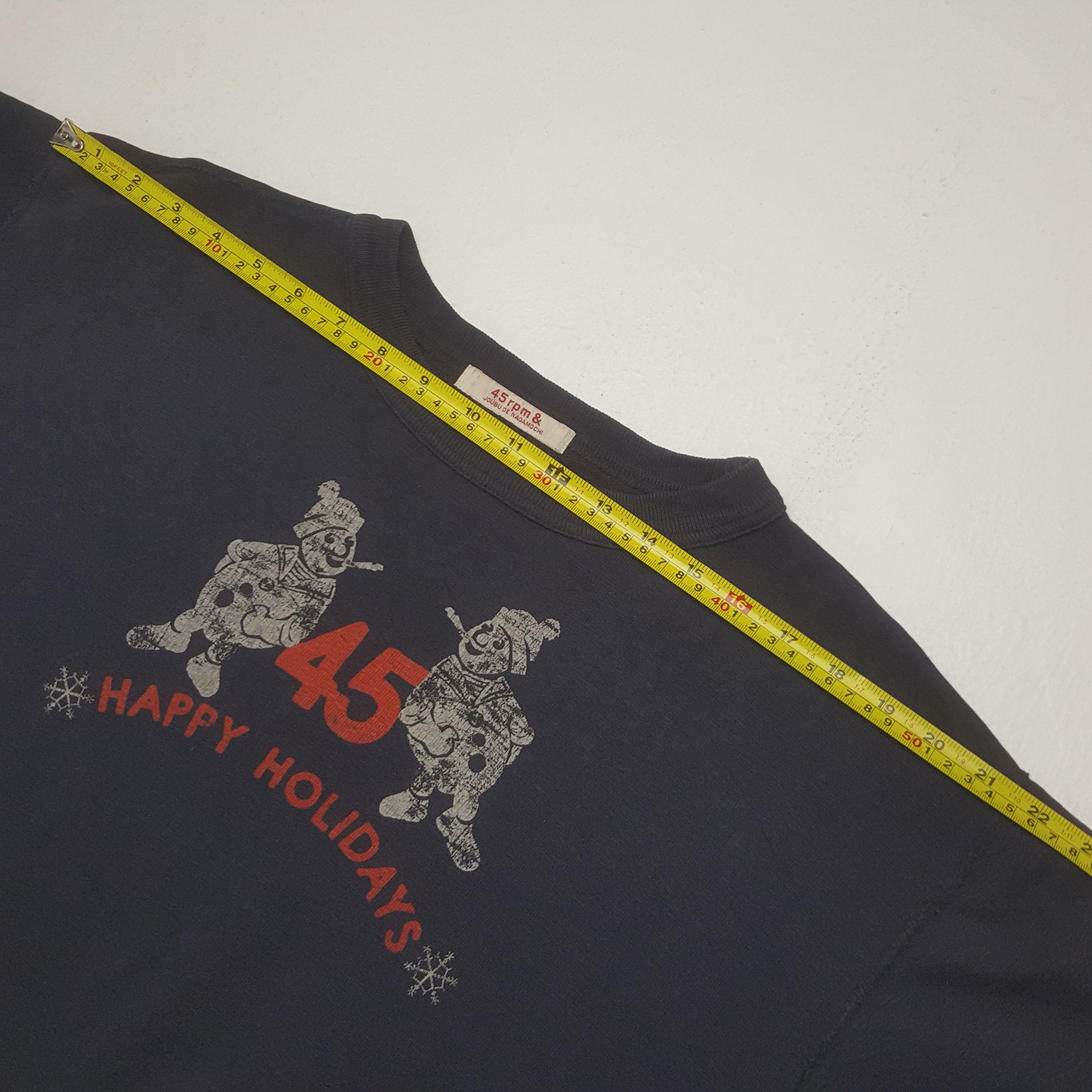 45rpm Vintage 45rpm Happy Holidays Sweatshirt Size US S / EU 44-46 / 1 - 5 Thumbnail