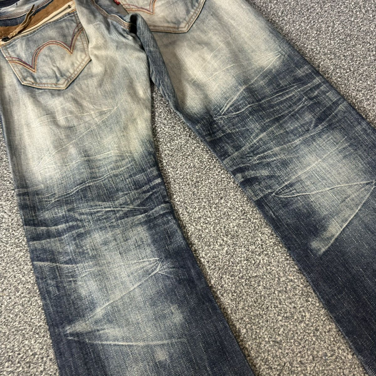 Kapital Vintage Flared Thrashed Edwin Clawmark Jeans Denim Size US 32 / EU 48 - 13 Thumbnail