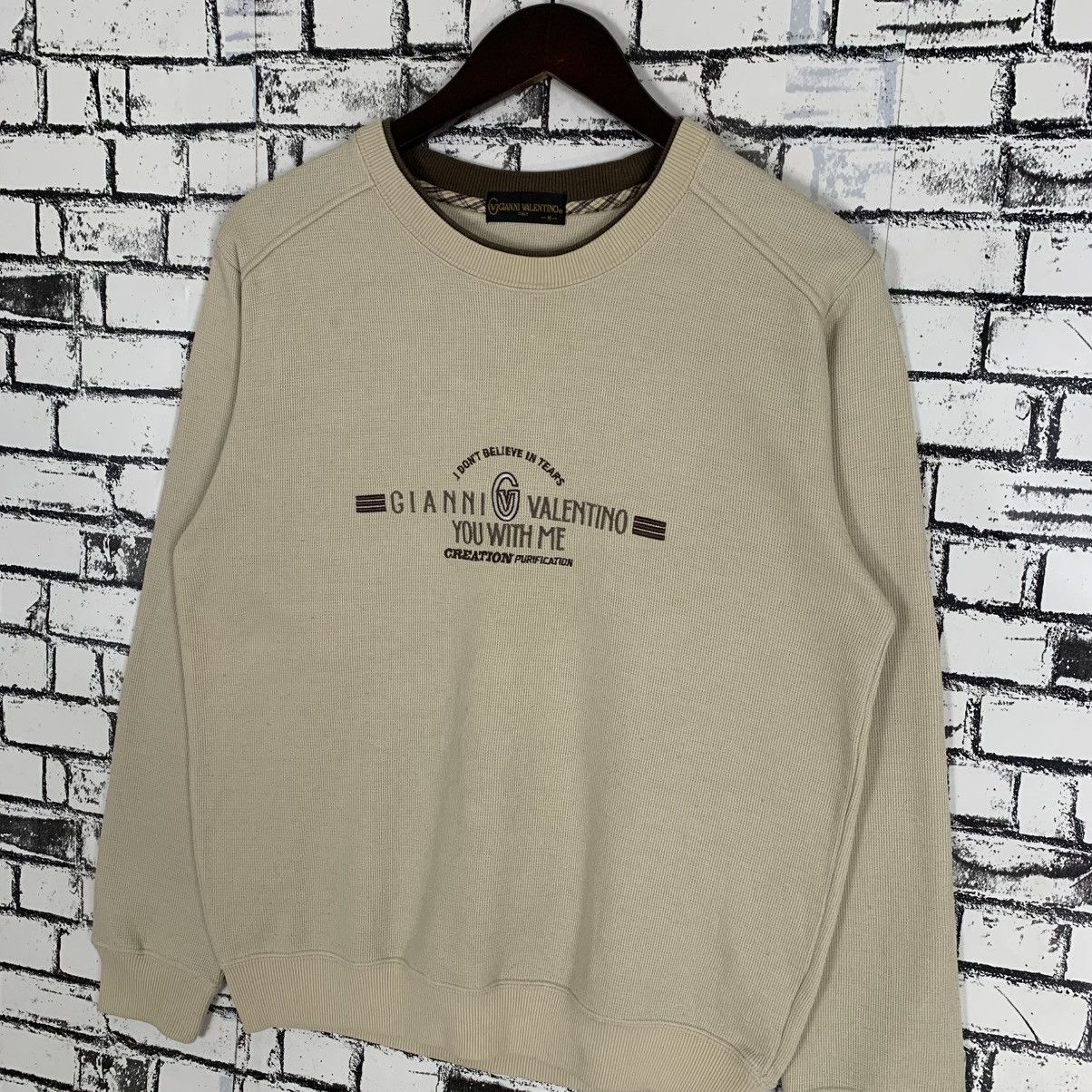 Gianni Valentino × Valentino Vintage Gianni Valentino Italy Sweatshirt Size Medium Size M / US 6-8 / IT 42-44 - 3 Thumbnail