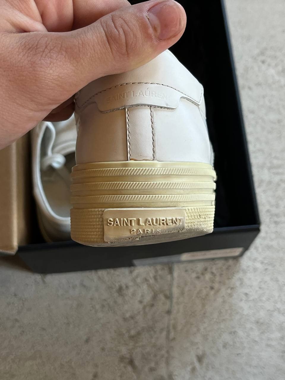 Hedi Slimane × Saint Laurent Paris Saint Laurent SL/39 Platform Leather Court Shoes Size US 6 / IT 36 - 10 Thumbnail