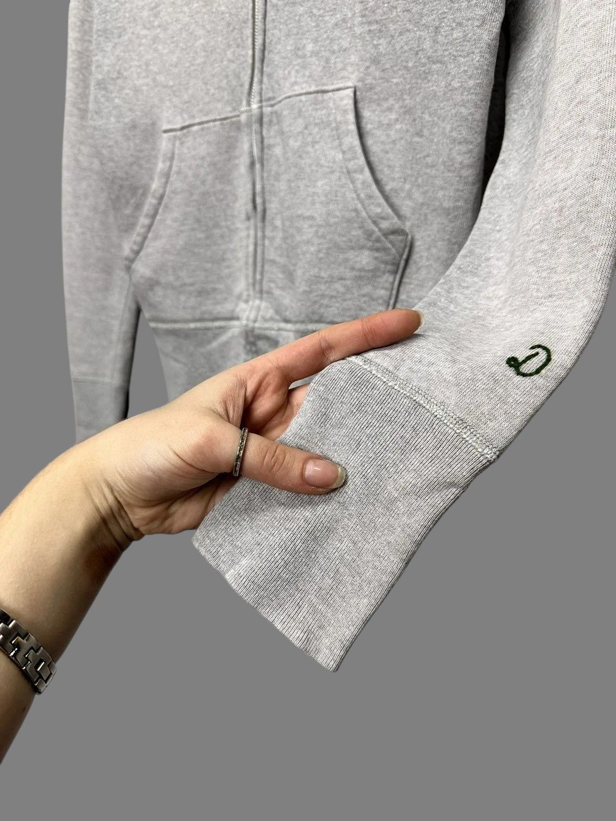 If Six Was Nine Grey Women’s Hoodie Minimal Streetwear Oversized Style Size S / US 4 / IT 40 - 5 Thumbnail