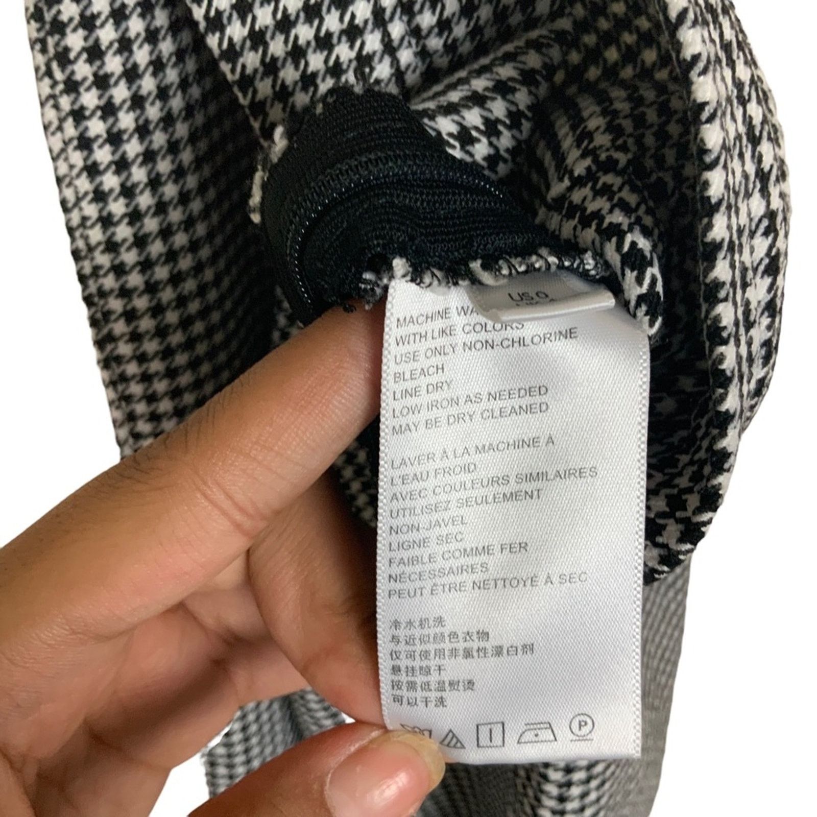 Urban Outfitters Urban Outfitters Side Houndstooth Side Slit Legging Black 0 Size 25" / US 0 / IT 36 - 8 Thumbnail