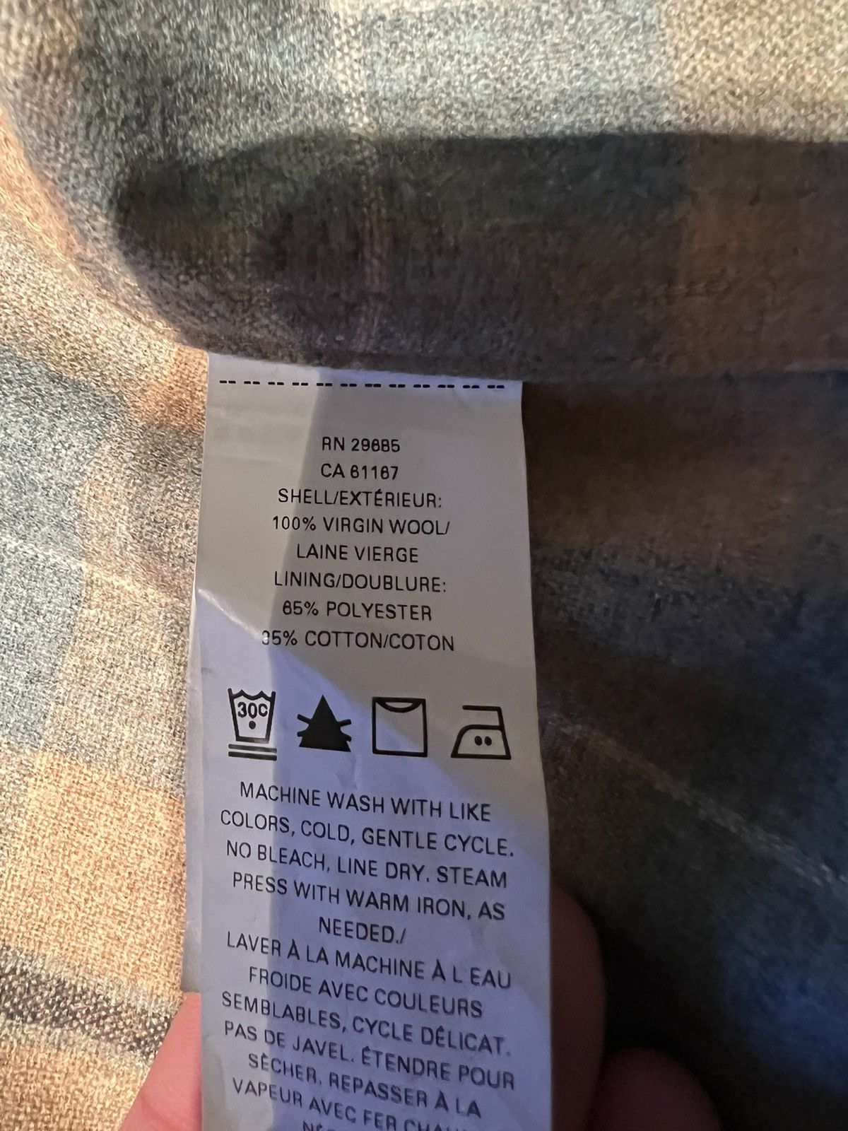 Pendleton RARE PENDLETON WOOL Plaid Flannel BUTTON-DOWN FIRESIDE SHIRT Size US L / EU 52-54 / 3 - 7 Thumbnail