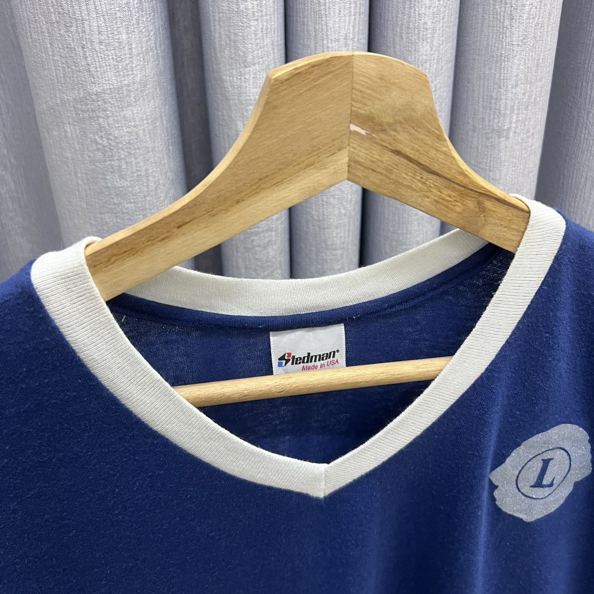 Vintage Vintage 80s Stedman Made In USA iron On Single Stich Tee Size US XL / EU 56 / 4 - 5 Thumbnail