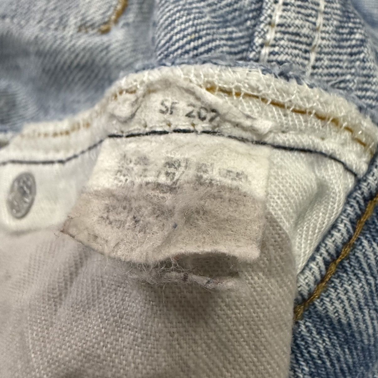 Levi's Vintage Clothing 70s 80s Levis 501 Distressed Aging Rindem Denim W34 USA Size US 34 / EU 50 - 14 Thumbnail