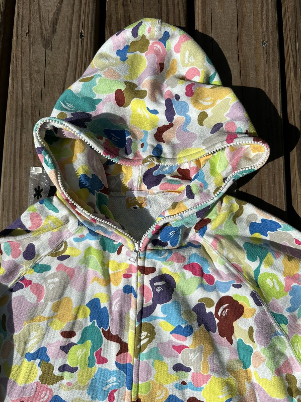 Classic Nigo era BAPE popular full zip hoodie