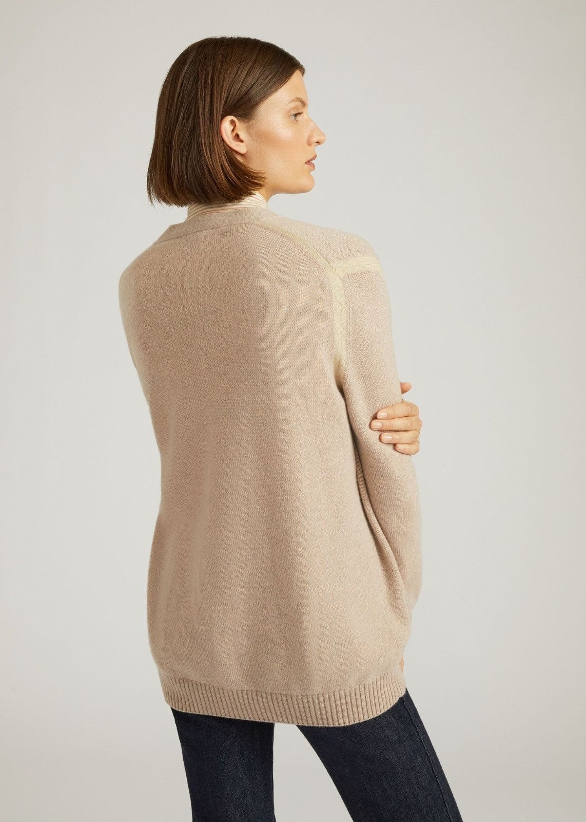 Loro Piana o1srvl11e1224 Lago D’Orta Long Cardigan in Beige Size XS / US 0-2 / IT 36-38 - 3 Thumbnail