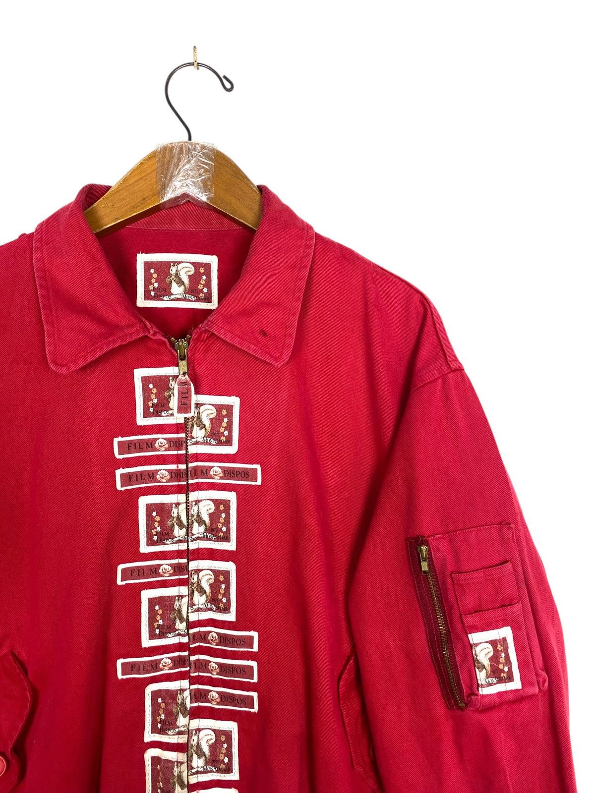 Japanese Brand Rare‼️ Vintage Film Dispos Patchwork Bomber Jacket Size US M / EU 48-50 / 2 - 7 Thumbnail