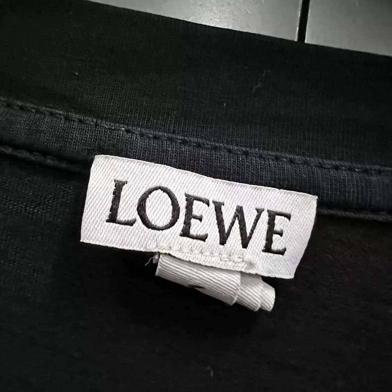 Loewe LOEWE Black floral logo print short sleeves Size US XL / EU 56 / 4 - 6 Thumbnail