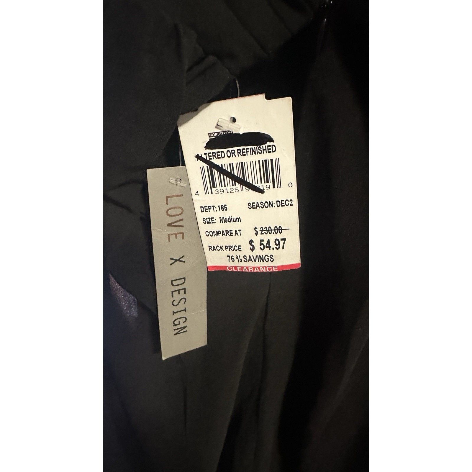 Other NWT LOVE BY DESIGN SEQUIN BLACK GOWN- BROKEN ZIPPER Size M / US 6-8 / IT 42-44 - 6 Thumbnail